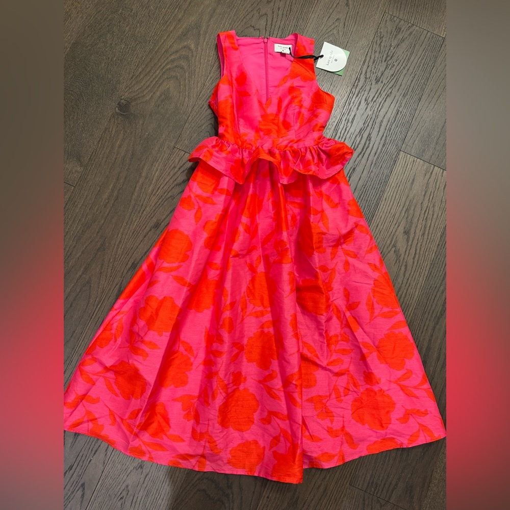 Kate Spade New York x Target Women’s Classic Rose Peplum Midi Dress - 00